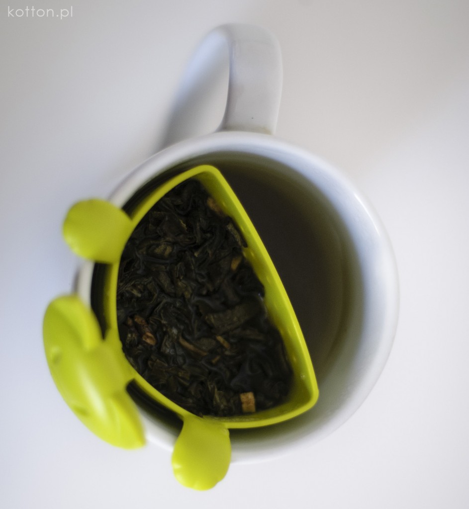 koziol koszyczek do herbaty kot mimmi zielen